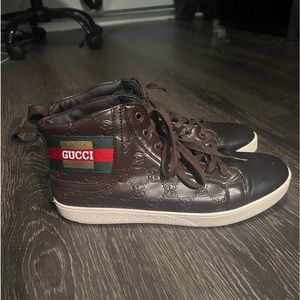 Gucci Brown Sneaker Shoes